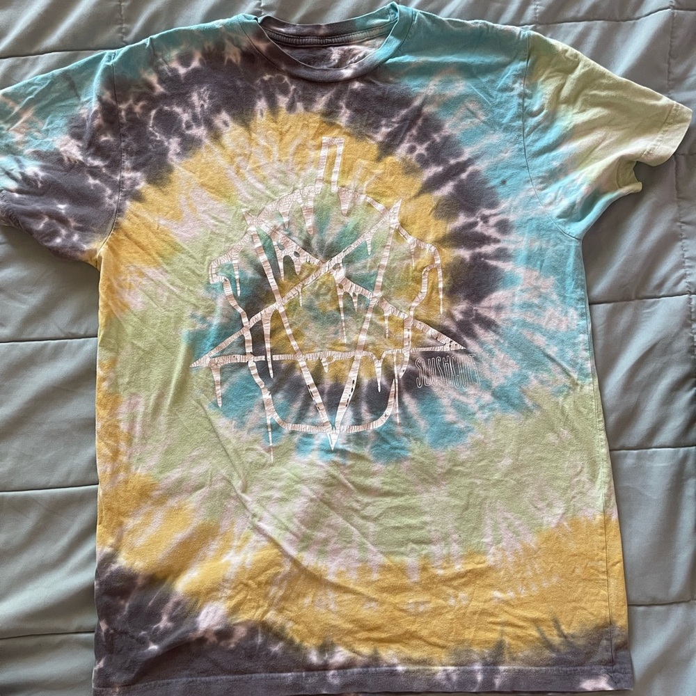 Slushcult Tie Dye Pentagram Tee